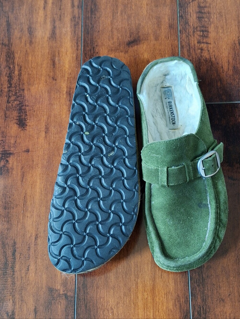 Birkenstock Buckley Suede Clogs Green Tea EU 40 US 9-9.5 Mule Shoes - Picture 7 of 7